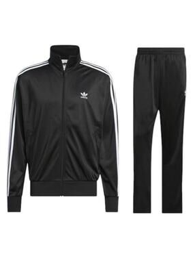 Adidas Originals Firebird Track Suit Jacket & Pants BLACK Men's Size Large L